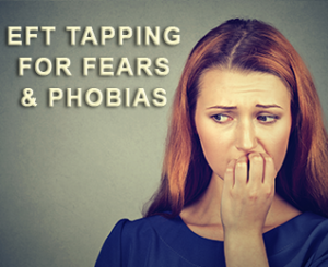 woman tapping, fears and phobias, afraid