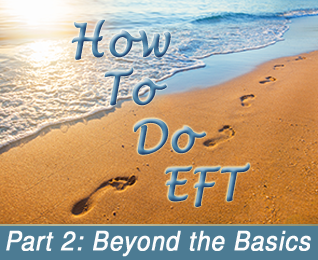 footprints on a beautiful beach, beyond the basics of EFT