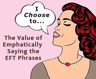 woman illustration thinking EFT phrases