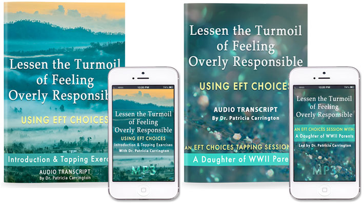 ebook covers, mp3 covers on mobile, nature, feeling overly responsible self-help