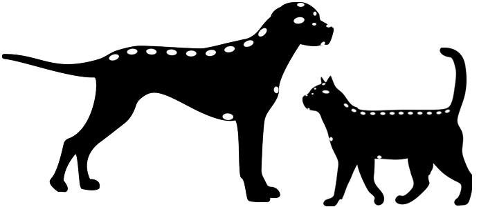 eft tapping points on dog and cat diagram